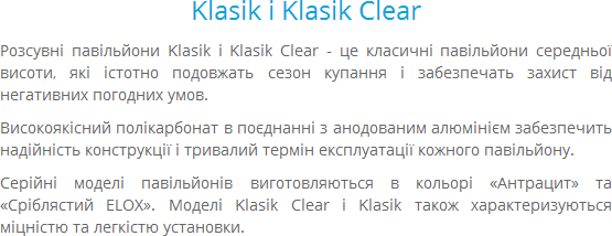pavilony klasik